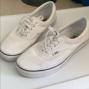 Vans Era White w/ Black Stripe - Men 9.5, Women 11